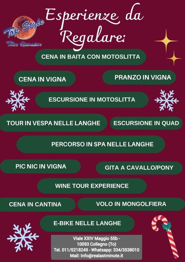 EFFETTUA IL TUO VOUCHER REGALO!